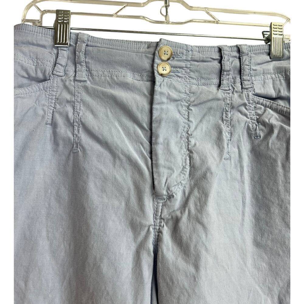 Anthropologie Light Blue High Waist Wide Leg Flare Pants 6/30 - Picture 6 of 14